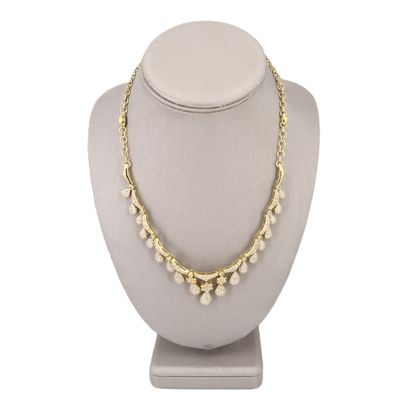 Sale Photo Thumbnail #103: 18kt yellow Gold Necklace with 6.20 Cts in Diamonds