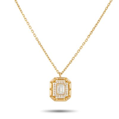 Sale Photo Thumbnail #247: 18K Yellow Gold 0.62ct Diamond Pendant Necklace