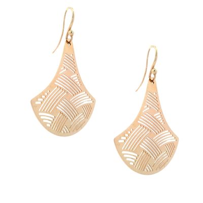 Sale Photo Thumbnail #122: FERRAGAMO 18K Yellow Gold Dangling Earrings