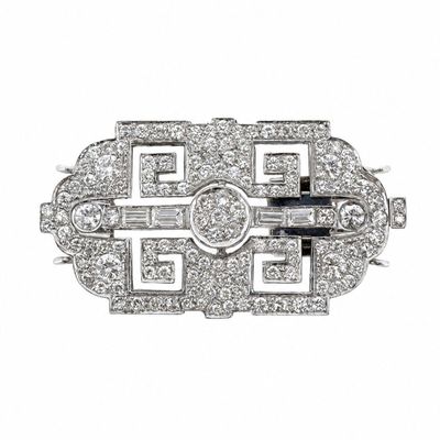 18K White Gold Diamond Clasp with 3.00 CTW in Diamonds