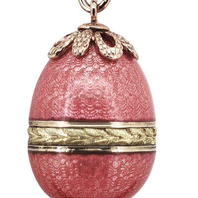 Sale Photo Thumbnail #111: Vintage Russian Imperial Era Rose Gold Enamel Easter Egg Pendant with Diamond
