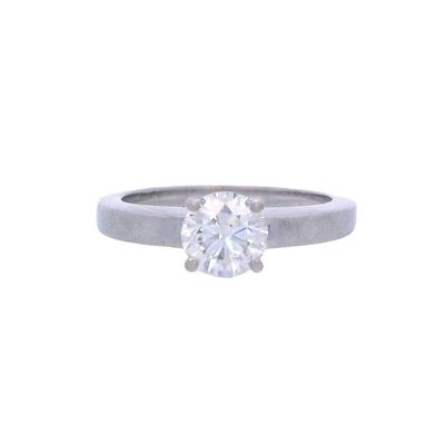 Sale Photo Thumbnail #269: CARTIER France Platinum Engagement Ring with 0.82 Cts Diamond