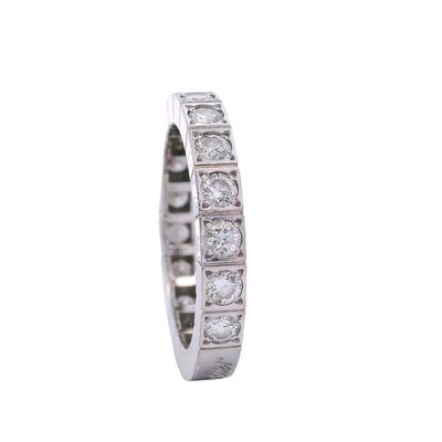 Sale Photo Thumbnail #271: CARTIER Lanier 18kt white Gold Eternity Band with Diamonds