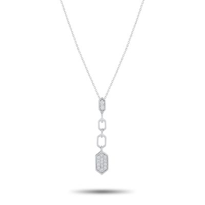 Sale Photo Thumbnail #350: 14K White Gold 0.25ct Diamond Pendant Necklace