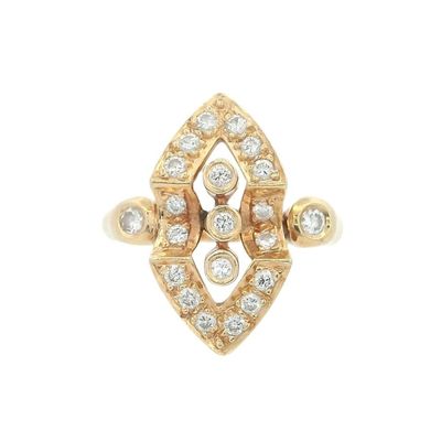 14K Yellow Gold Ring with 0.45 CTW in Diamonds