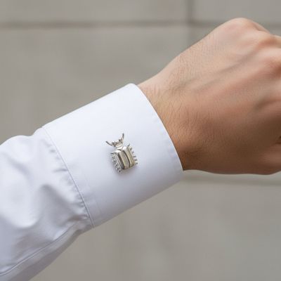 Sale Photo Thumbnail #164: Rare Solid Sterling Silver Cufflinks