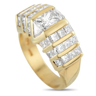 Sale Photo Thumbnail #299: 18K Yellow Gold 4.34ct Diamond Ring