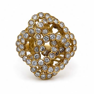Sale Photo Thumbnail #264: 18K Yellow Gold Ring with 3.00 CTW in Diamonds