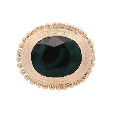 Sale Photo Thumbnail #265: 14kt yellow Gold Cocktail Ring with Sapphire and Diamonds