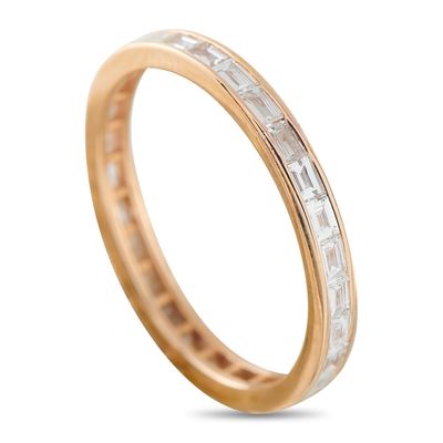 Sale Photo Thumbnail #320: 18K Rose Gold 0.65ct Diamond Eternity Band Ring