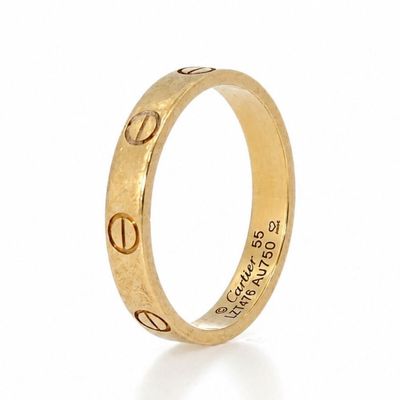 Sale Photo Thumbnail #328: Cartier 18K Yellow Gold Love Ring