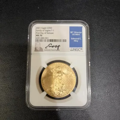 2021 American Gold Eagle $50 – Type 1 (“Family of Eagles”)