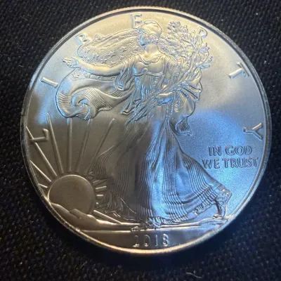 2018 American Silver Eagle 1 oz .999 Fine Silver Bullion Coin – Brilliant Uncirculated