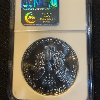1988 American Silver Eagle NGC MS69 Certified 1 oz .999 Fine Silver $1 Bullion Coin