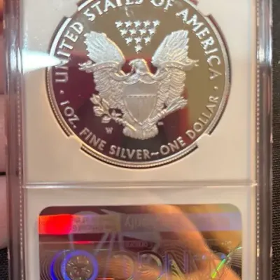 2021-W American Silver Eagle Type 1 Proof NGC PF70 Ultra Cameo Advance Releases John Mercanti Signed