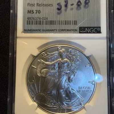 2019 American Silver Eagle 1 oz .999 Fine Silver – NGC MS70 First Releases