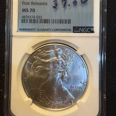 2019 American Silver Eagle 1 oz .999 Fine Silver – NGC MS70 First Releases