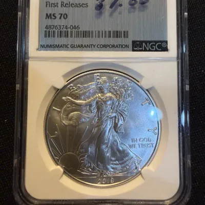 2019 American Silver Eagle 1 oz .999 Fine Silver – NGC MS70 First Releases