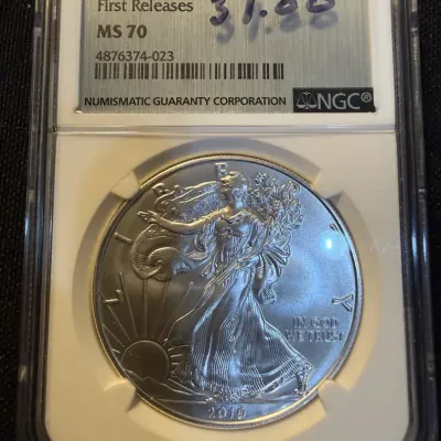 2019 American Silver Eagle 1 oz .999 Fine Silver – NGC MS70 First Releases