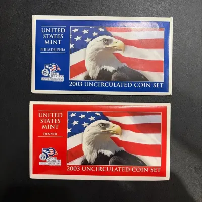 2002 United States Mint Uncirculated Coin Set – Philadelphia & Denver – Original Government Packagin