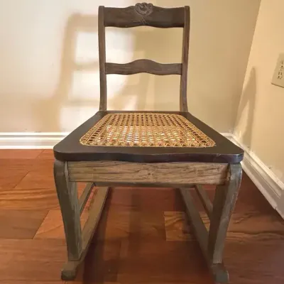 Cane and Wood Rocker 