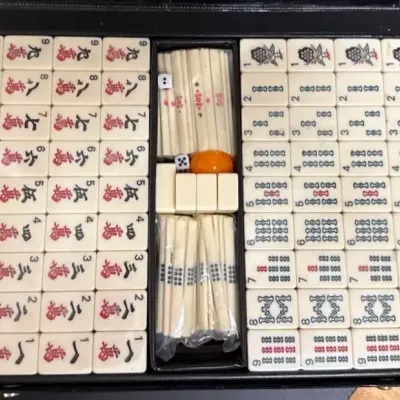 Mah Jong Set, Still in Wrappers 