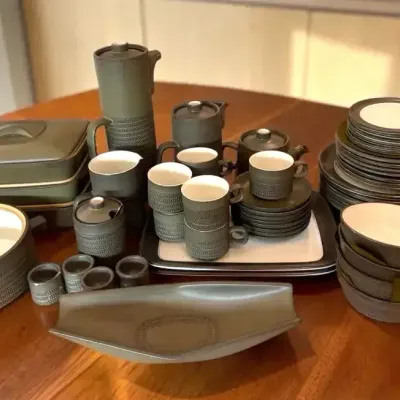 Denby Chevron Stoneware Dinnerware & Coffee/ Tea Service & More