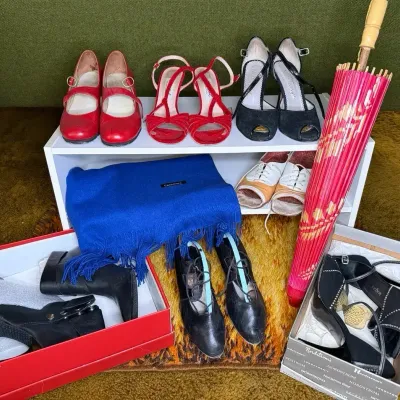 Women's Shoes & Cashmere Scarf
