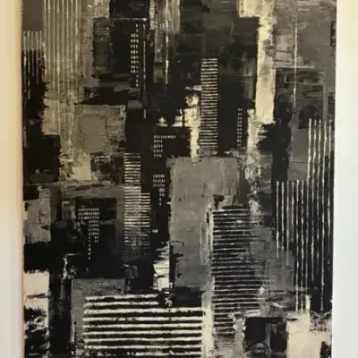 Otto Nielsen "Sky View" Printed Fabric Wall Hanging 