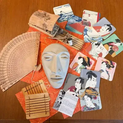 Ceramic Face Mold & Other Asian Style Pieces