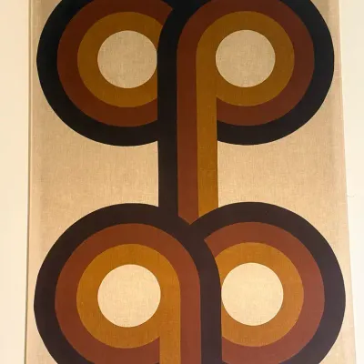Vintage Stretched Scandinavian Textile -Jahl Designs a/s Omega Collection