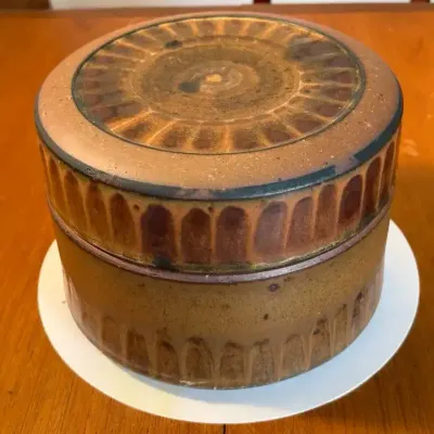 Regnor Reinholdsten Studio Pottery Lidded Bowl