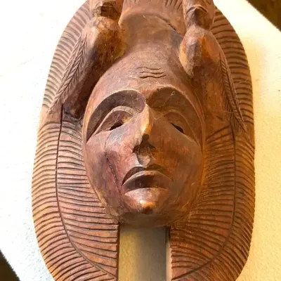 Wooden folk art mask