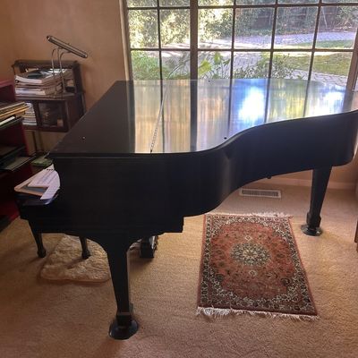 Steinway & Sons Model M grand piano, serial number 477419,  1981.