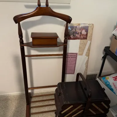 Sale Photo Thumbnail #16: butler and sewing basket