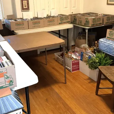Sale Photo Thumbnail #56: One Room FILLED with Records, CDs, Cassettes, 8 Tracks, DVDs, VHS, 160 linear feet of it ALL