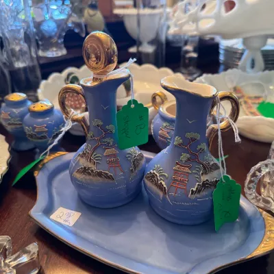 Sale Photo Thumbnail #36: oil and vinegar set with salt pepper from japan