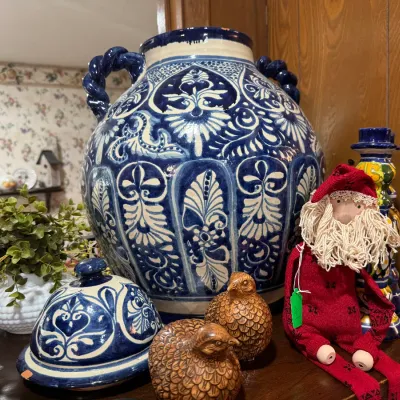 Sale Photo Thumbnail #31: mexican pottery and candle sticks