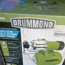 Drummond shallow well pump and tank