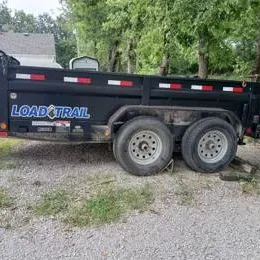 16x8 4,627 pound Cargo Load, Load Trail dump trailer