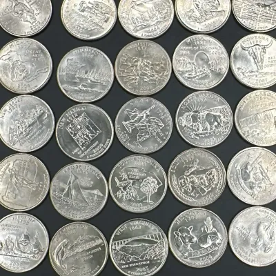 Littleton Coin Co. Uncirculated 50-Coin Statehood Quarter Set