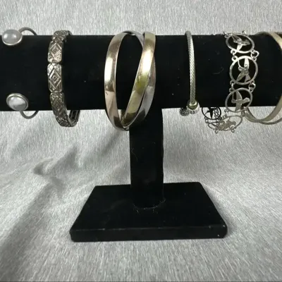 Assorted Bangle, Cuff, and Link Bracelets, Incl. Wild Bryde