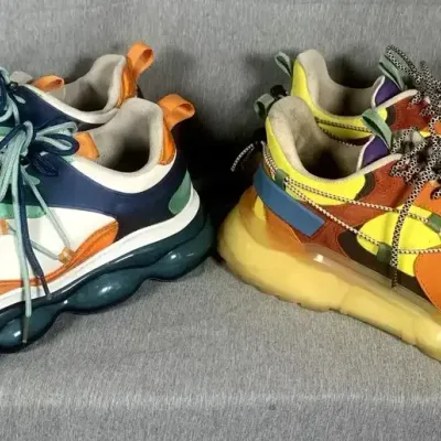 Mazino Dynamite-044 Multi-Color Chunky Sole Sneakers, Men's Size 12- Two (2) Pairs 