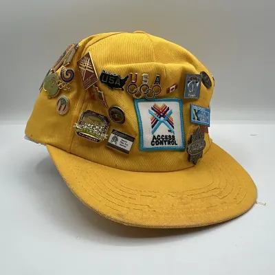 Broner Hat with 1987 Pan American Games Pin Collection