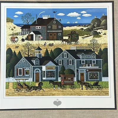 Charles Wysocki 'The Gladhatter' Signed Limited Edition Framed Print
