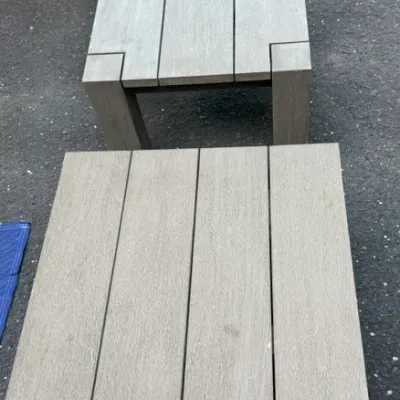 Sale Photo Thumbnail #24: Patio Side Tables
1 - 26inx26inx16inH
2- 24inx24inx16inH