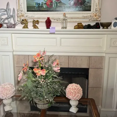 Artificial Flowers, Glass Cars, Brass Mice And More