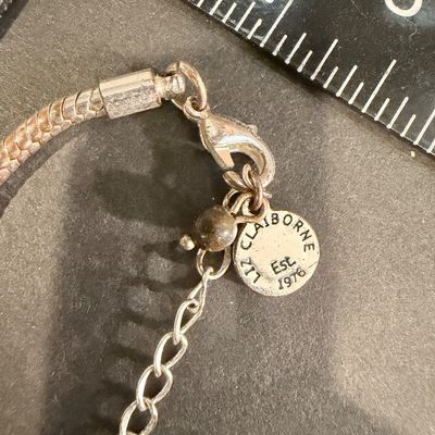 Liz Claiborne vintage silver tone necklace