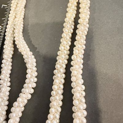 Pearl type layer twist vintage necklace