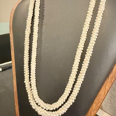 Pearl type layer twist vintage necklace